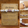 Nimara Ritual De-Stress Amethyst Blue Lace Agate Howlite Healing Bracelet