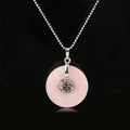 Nimara Ritual Various Crystal Rose Quartz Green Aventurine Amethyst The Tree of Life Kindness Necklace Pendant