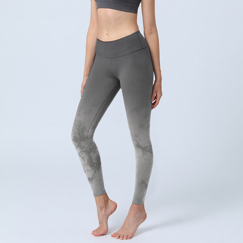 Nimara Ritual Gradient Floral Print Exercise Leggings Women's Yoga Pants