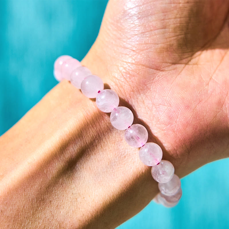 Nimara Ritual Pink Crystal Color Change Double PiXiu Cyclone Charm Warmth Bracelet