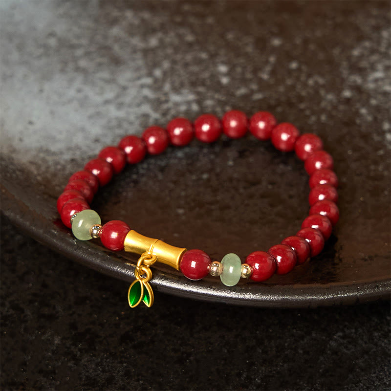 Nimara Ritual Cinnabar Bamboo Concentration Bracelet