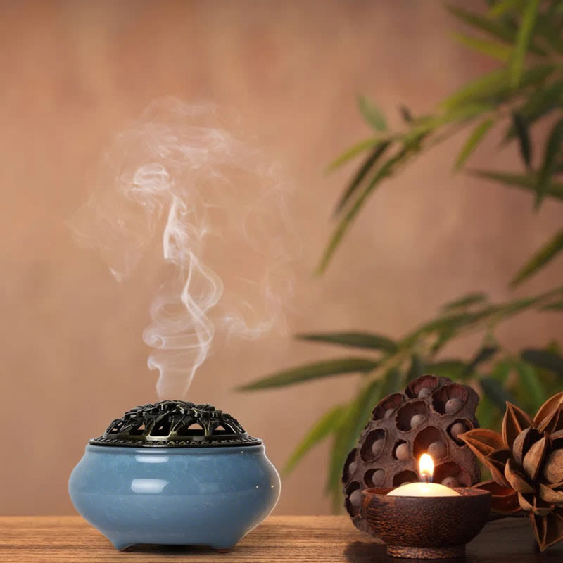 Nimara Ritual Colorful Ceramic Incense Burner