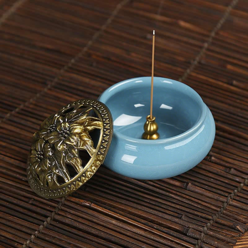 Nimara Ritual Colorful Ceramic Incense Burner
