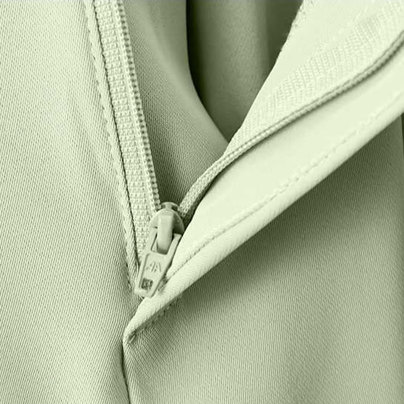 Nimara Ritual Summer Casual Zipper Button Loose Plain Cotton Linen Women's Shorts With Pockets