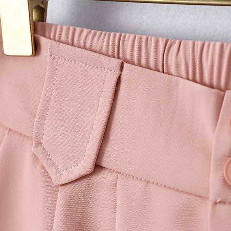 Nimara Ritual Summer Casual Zipper Button Loose Plain Cotton Linen Women's Shorts With Pockets