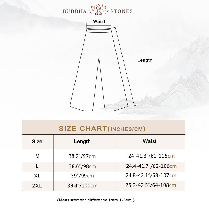 Nimara Ritual Embroidery Chiffon Cheongsam Midi Dress Wide Leg Pants Meditation Zen Practice Clothing