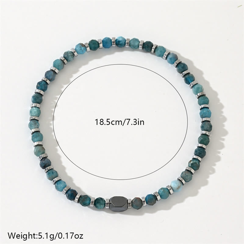 Nimara Ritual Apatite Hematite Communication Bracelet