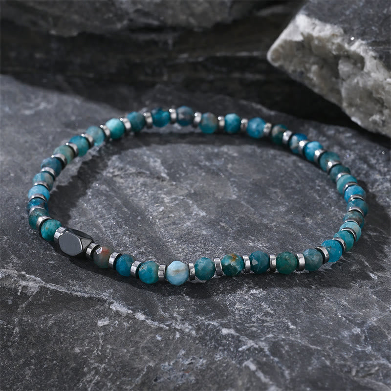 Nimara Ritual Apatite Hematite Communication Bracelet