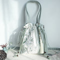 Nimara Ritual Embroidered Green Pear Blue Epiphyllum Canvas Tote Crossbody Bag Shoulder Bag Handbag