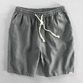 Nimara Ritual Drawstring Elastic Waist Cotton Men's Shorts With Pockets
