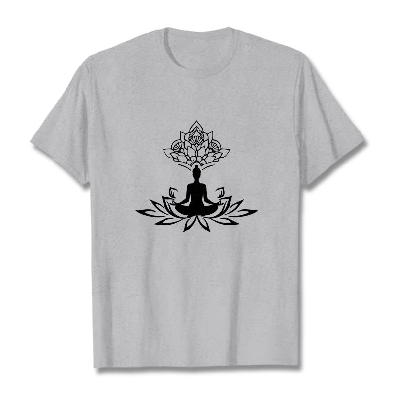 Nimara Ritual Lotus Flower Meditation Buddha Tee T-shirt
