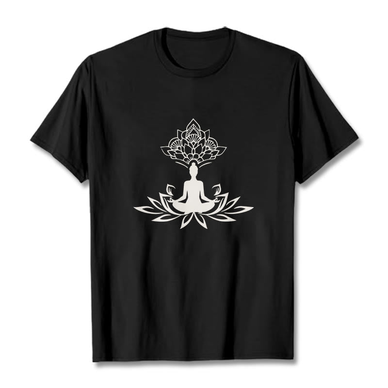 Nimara Ritual Lotus Flower Meditation Buddha Tee T-shirt