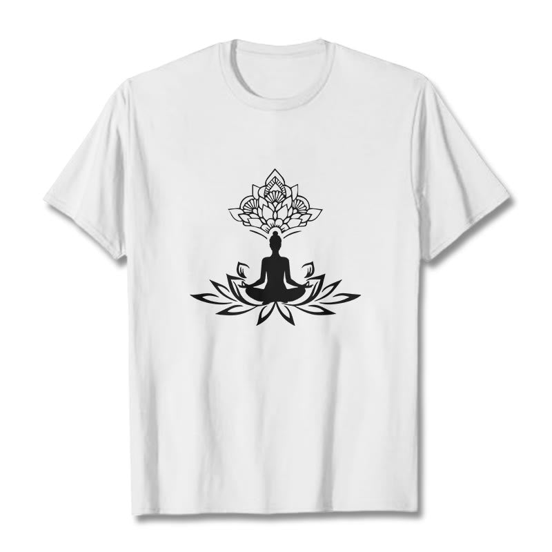 Nimara Ritual Lotus Flower Meditation Buddha Tee T-shirt