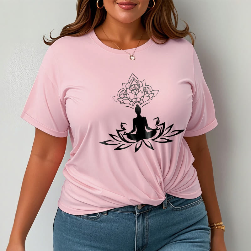 Nimara Ritual Lotus Flower Meditation Buddha Tee T-shirt
