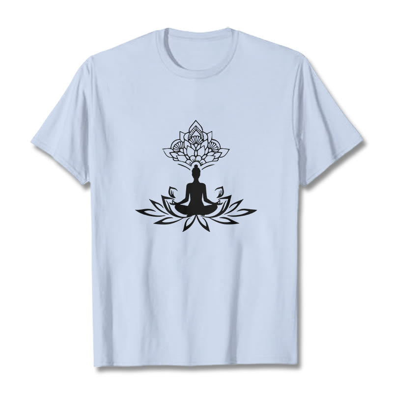 Nimara Ritual Lotus Flower Meditation Buddha Tee T-shirt