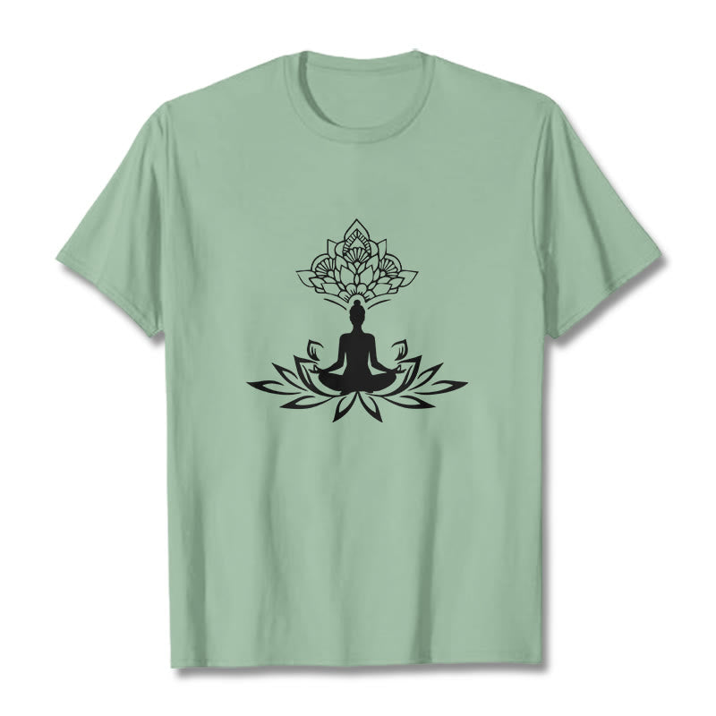 Nimara Ritual Lotus Flower Meditation Buddha Tee T-shirt