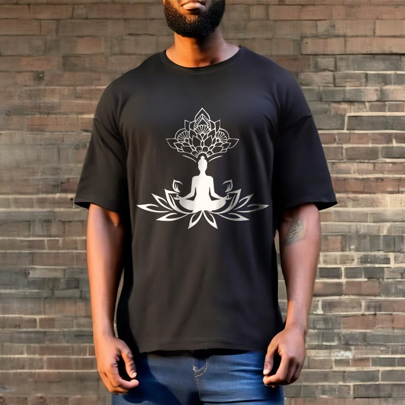 Nimara Ritual Lotus Flower Meditation Buddha Tee T-shirt