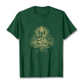 Nimara Ritual Lotus Flower Vines Meditation Buddha Tee T-shirt