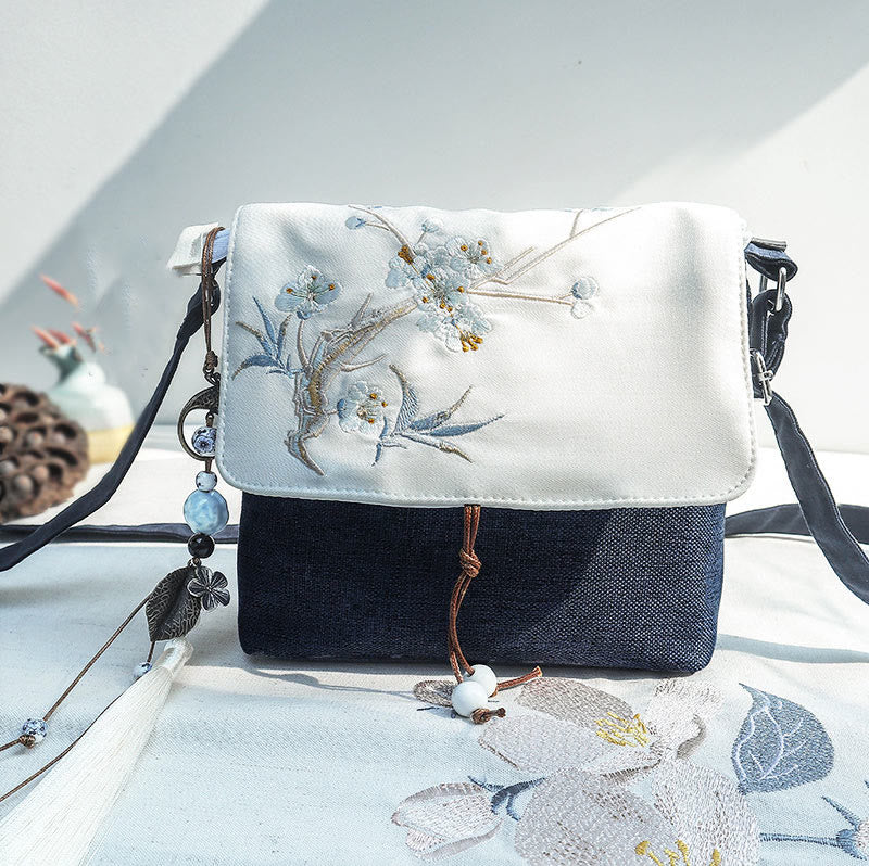 Nimara Ritual Handmade Embroidered Large Capacity Polyester Canvas Backpack