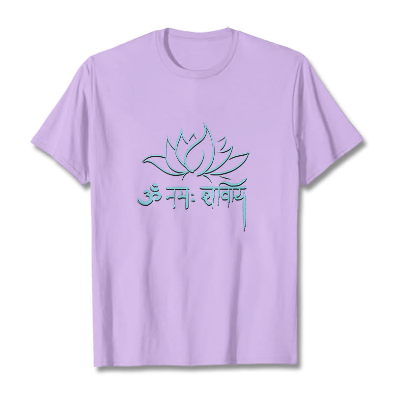 Nimara Ritual Lotus Sanskrit Namah Shivaya Tee T-shirt
