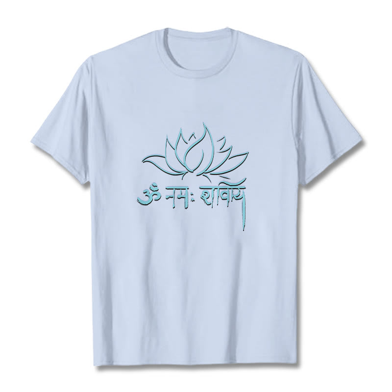 Nimara Ritual Lotus Sanskrit Namah Shivaya Tee T-shirt