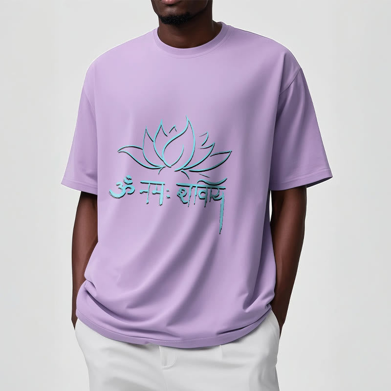 Nimara Ritual Lotus Sanskrit Namah Shivaya Tee T-shirt