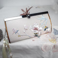 Nimara Ritual Magnolia Flower Double-sided Embroidery Large Capacity Cash Holder Wallet Shopping Purse