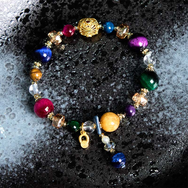 Nimara Ritual Natural Colored Tiger Eye Stone Weight Balance Bracelet