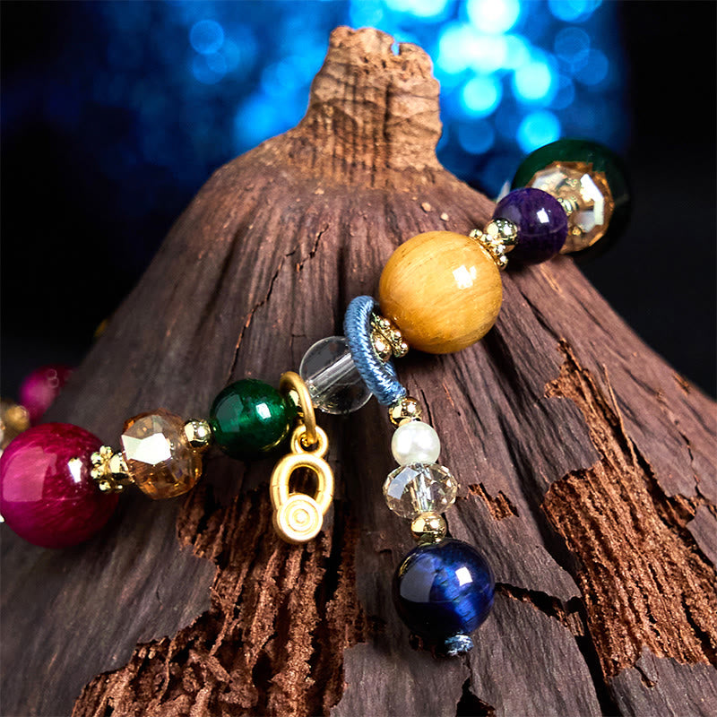 Nimara Ritual Natural Colored Tiger Eye Stone Weight Balance Bracelet