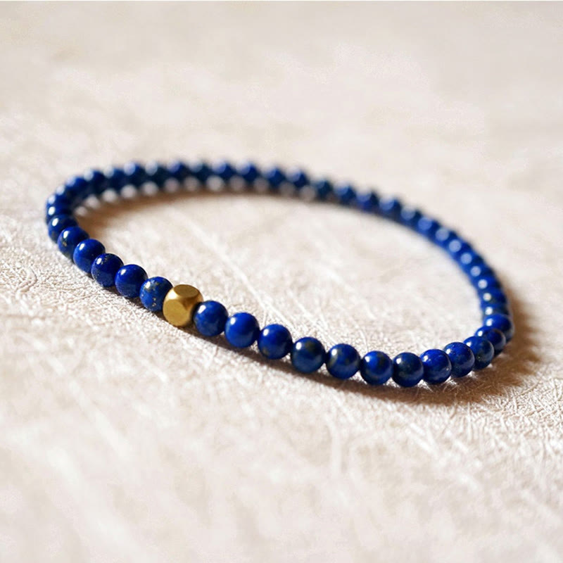 Nimara Ritual 4mm Ultra-thin Lazurite Beads Self Care Bracelet