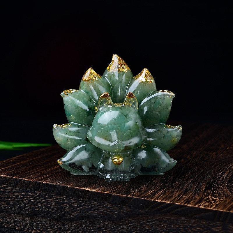 Nimara Ritual Small Various Stone Pink Crystal Citrine Amethyst Nine Tailed Fox Warmth Home Decoration