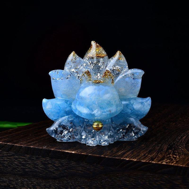 Nimara Ritual Small Various Stone Pink Crystal Citrine Amethyst Nine Tailed Fox Warmth Home Decoration
