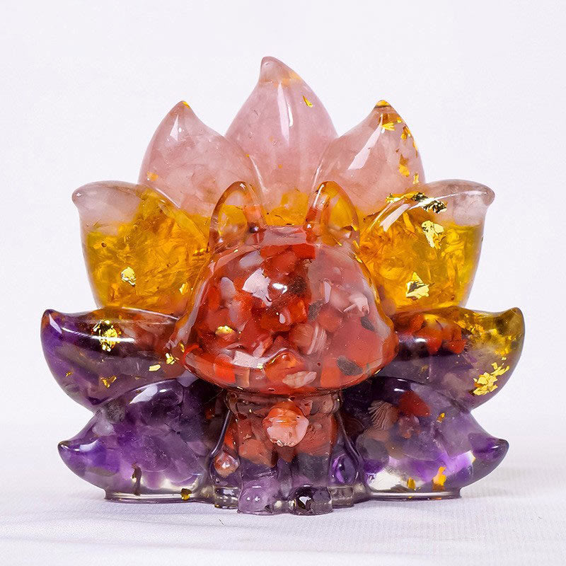 Nimara Ritual Small Various Stone Strawberry Quartz Amethyst Green Aventurine Nine Tailed Fox Healing Home Decoration