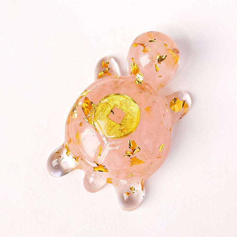 Nimara Ritual Small Various Crystal Green Aventurine Amethyst Turtle Copper Coins Luck Home Decoration