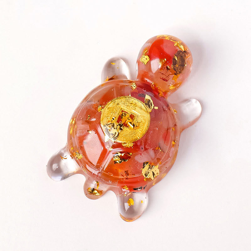 Nimara Ritual Small Various Crystal Green Aventurine Amethyst Turtle Copper Coins Luck Home Decoration
