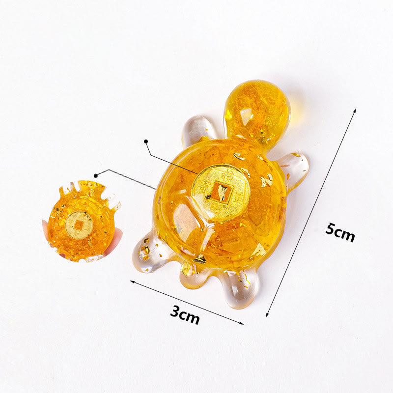 Nimara Ritual Small Various Crystal Green Aventurine Amethyst Turtle Copper Coins Luck Home Decoration