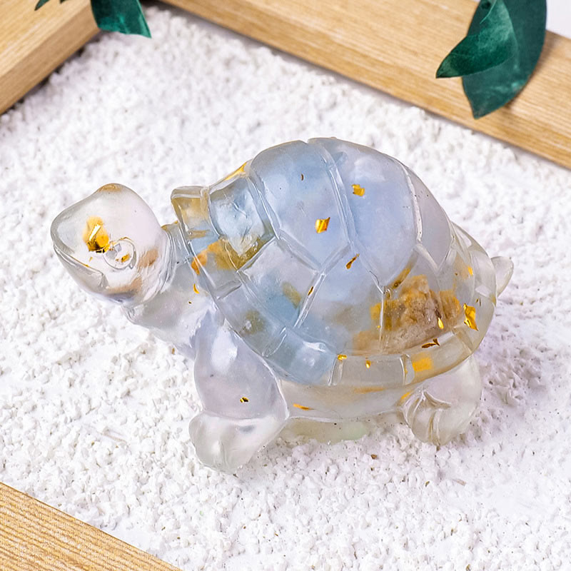 Nimara Ritual Various Stone Citrine Green Aventurine Amethyst Mini Turtle Prosperity Home Decoration