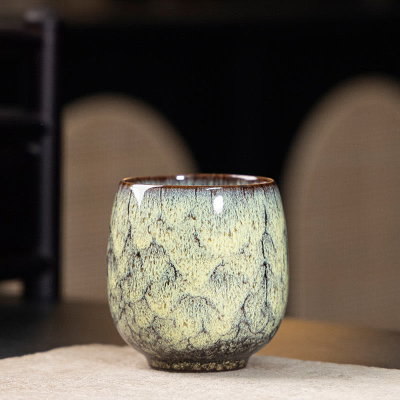 Nimara Ritual Handmade Small Chinese Jianzhan Kiln Change Ceramic Teacup Kung Fu Tea Cup 150ml