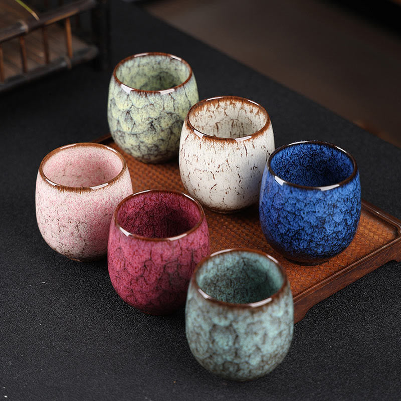 Nimara Ritual Handmade Small Chinese Jianzhan Kiln Change Ceramic Teacup Kung Fu Tea Cup 150ml