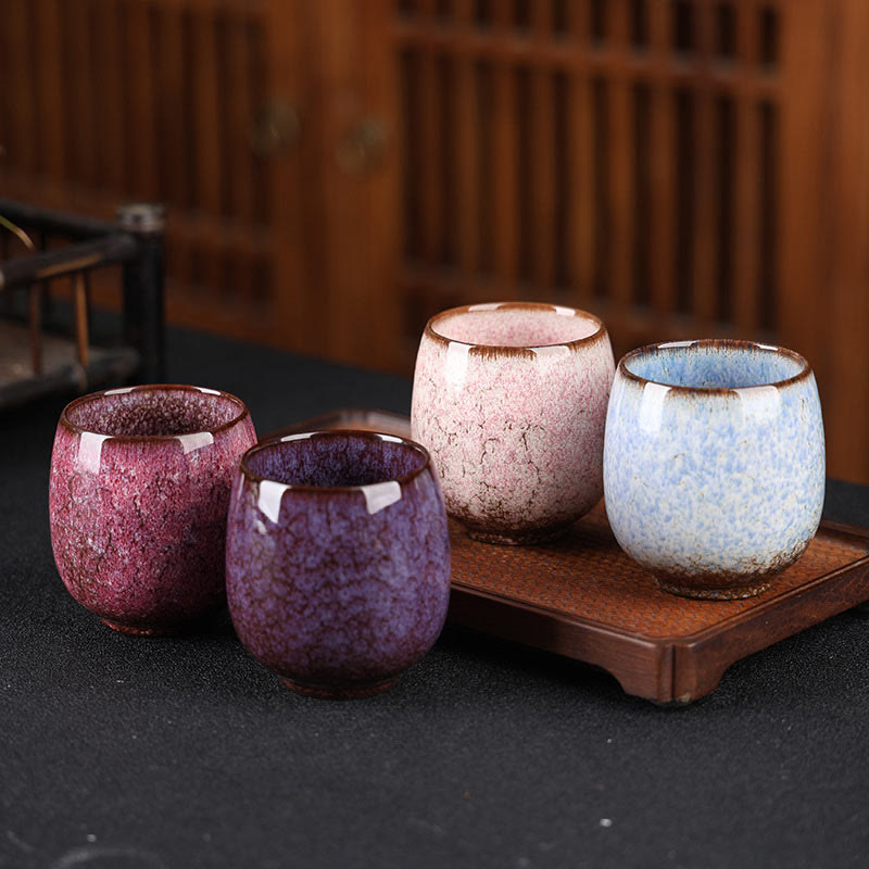 Nimara Ritual Handmade Small Chinese Jianzhan Kiln Change Ceramic Teacup Kung Fu Tea Cup 150ml
