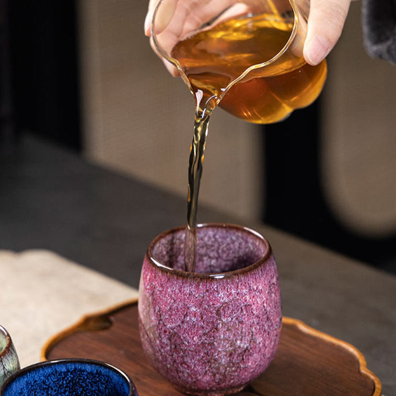 Nimara Ritual Handmade Small Chinese Jianzhan Kiln Change Ceramic Teacup Kung Fu Tea Cup 150ml