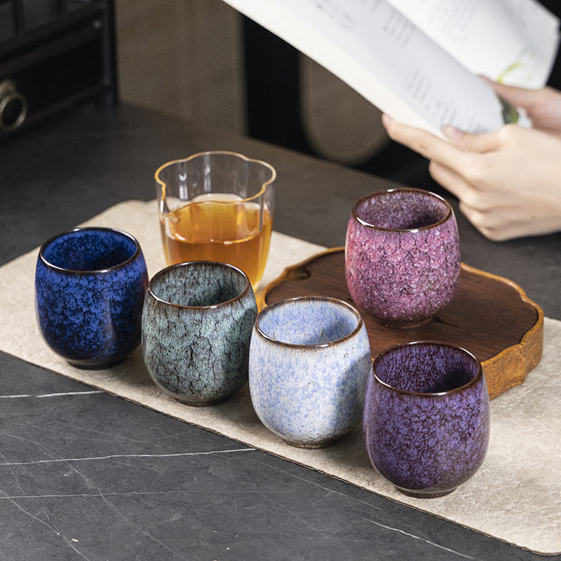 Nimara Ritual Handmade Small Chinese Jianzhan Kiln Change Ceramic Teacup Kung Fu Tea Cup 150ml