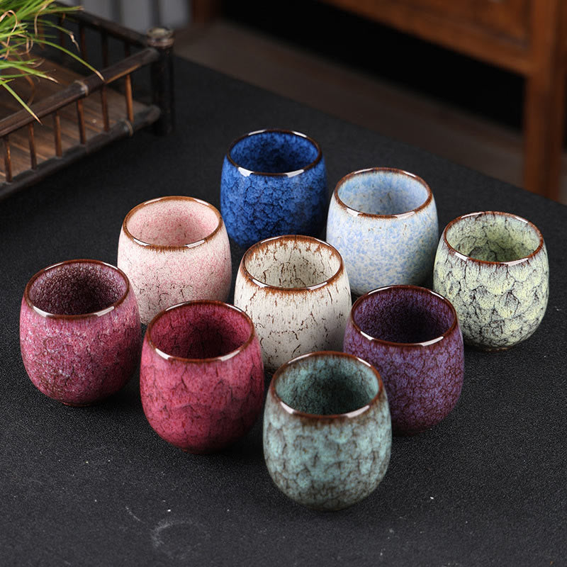 Nimara Ritual Handmade Small Chinese Jianzhan Kiln Change Ceramic Teacup Kung Fu Tea Cup 150ml