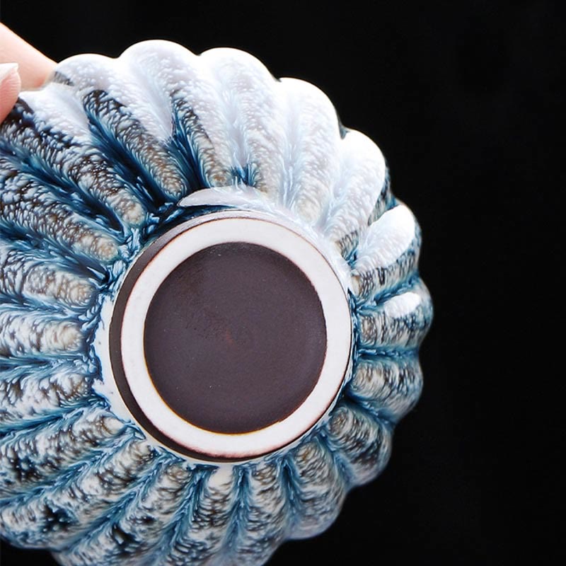 Nimara Ritual Handmade Small Chinese Jianzhan Lotus Ceramic Teacup Kung Fu Tea Cup 80ml
