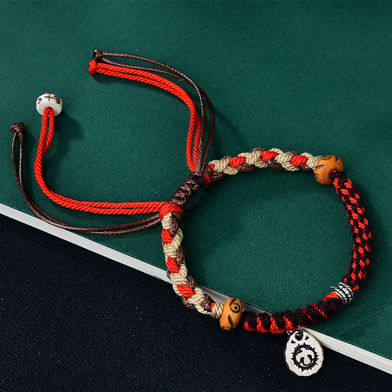 Nimara Ritual Tibetan Hand-woven Garuda String Luck Bracelet