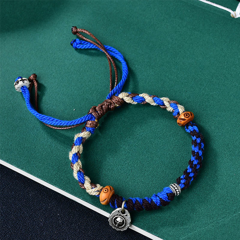 Nimara Ritual Tibetan Hand-woven Garuda String Luck Bracelet