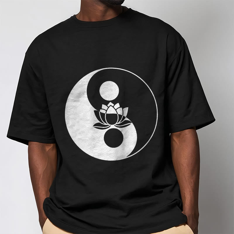 Nimara Ritual Yin Yang Lotus Flower Tee T-shirt