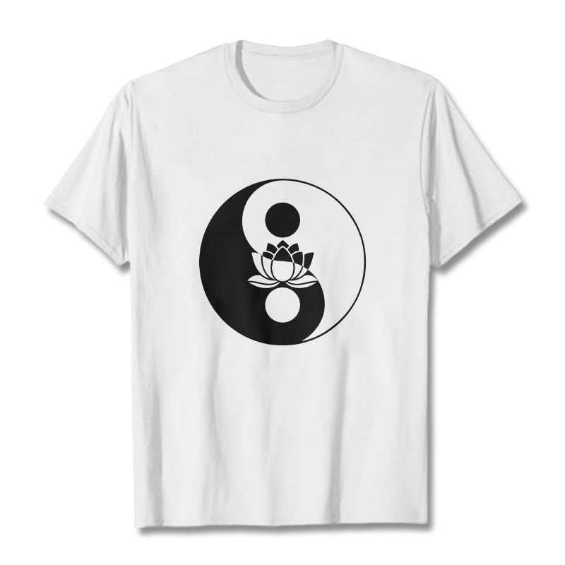 Nimara Ritual Yin Yang Lotus Flower Tee T-shirt