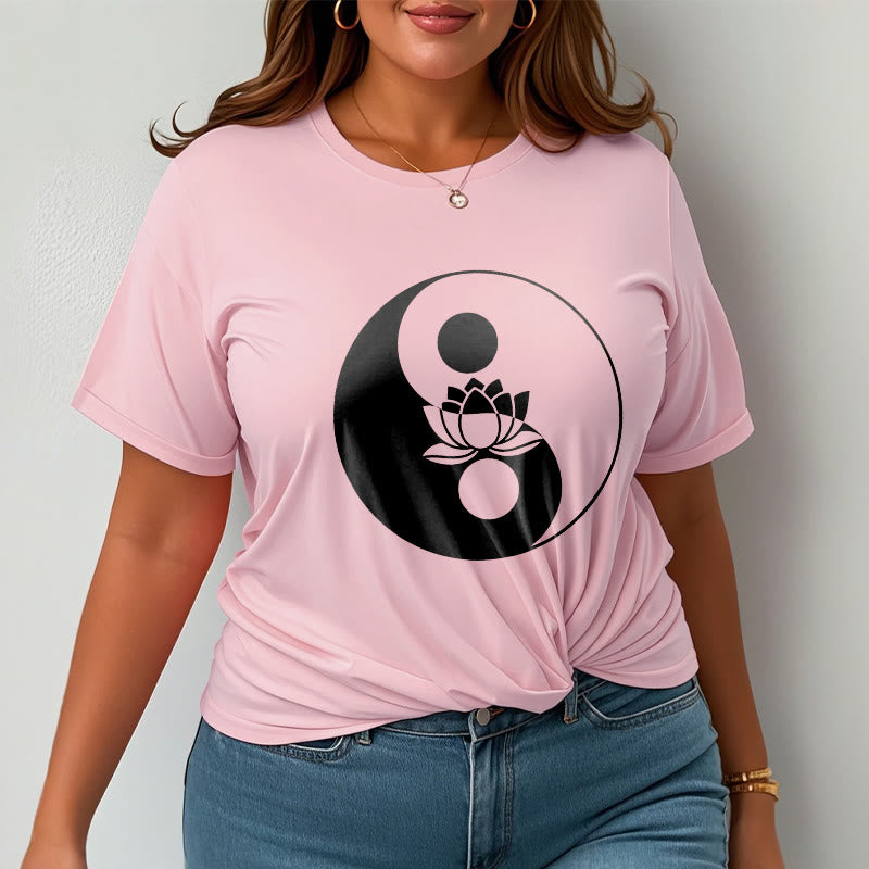 Nimara Ritual Yin Yang Lotus Flower Tee T-shirt