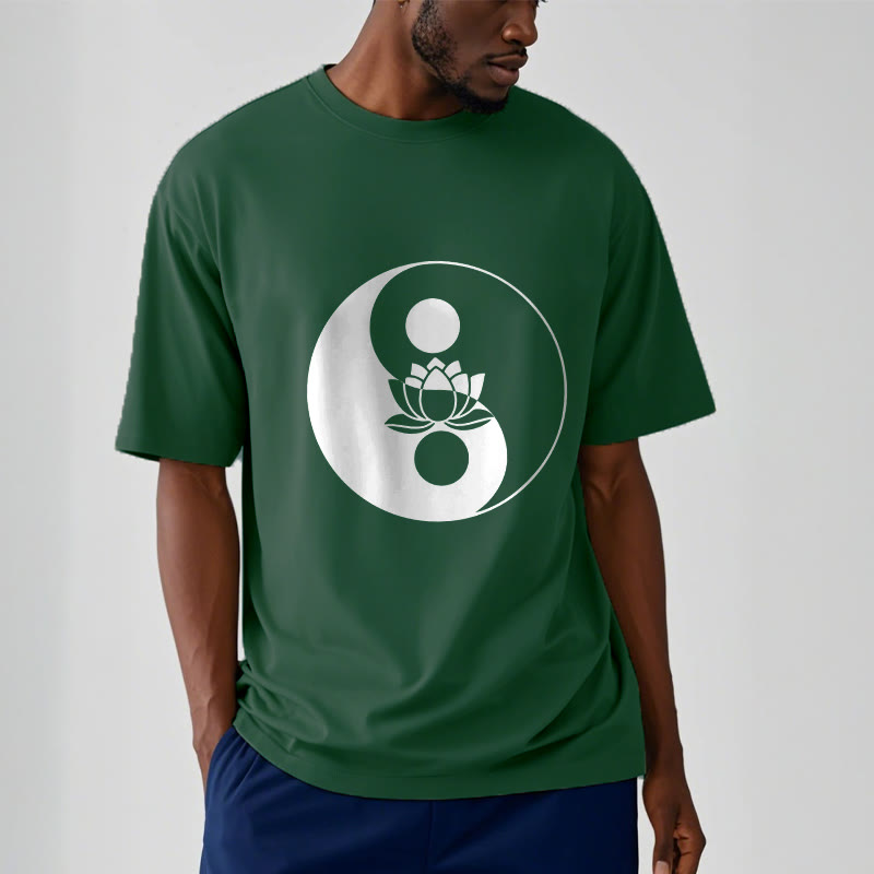 Nimara Ritual Yin Yang Lotus Flower Tee T-shirt